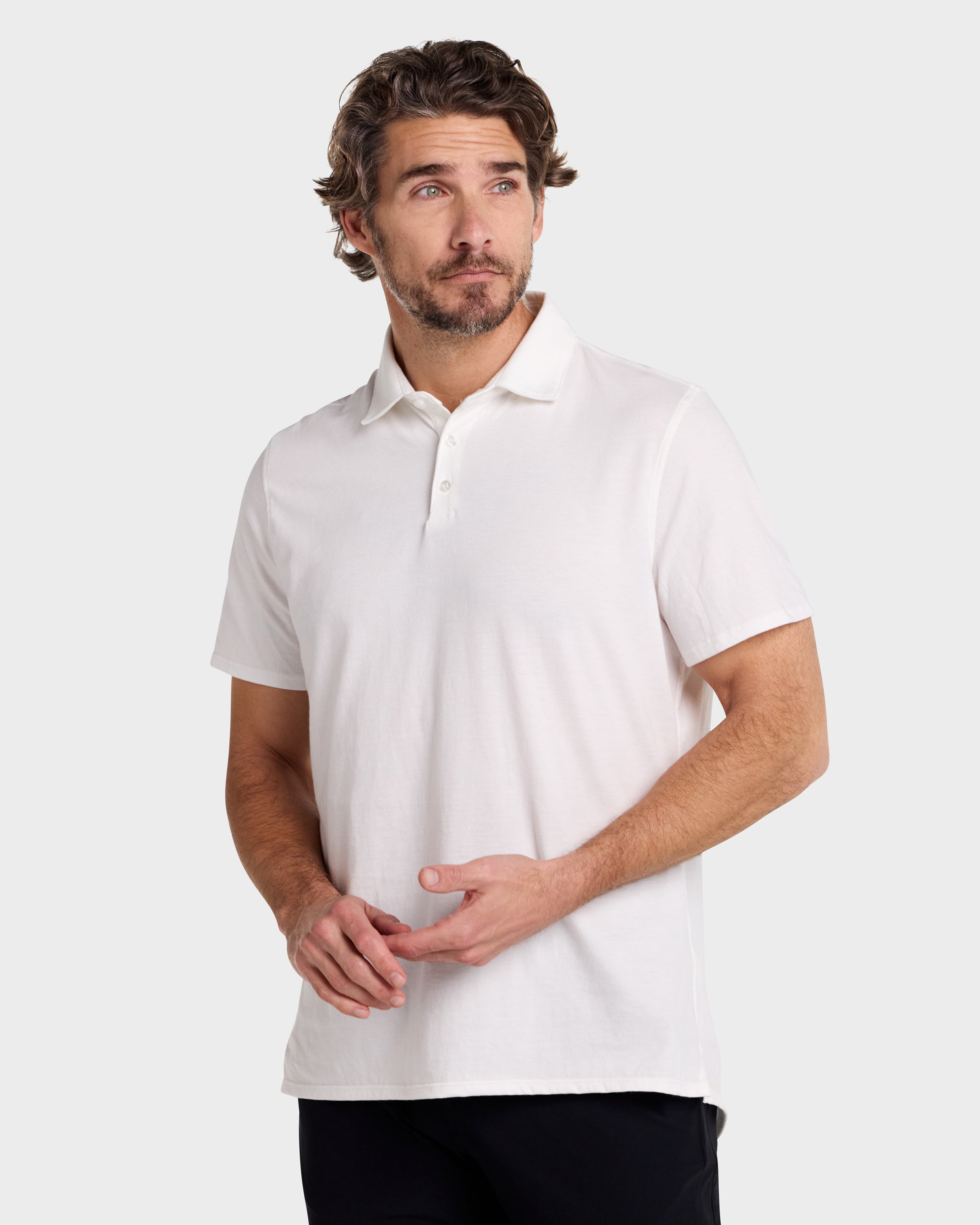 Perfect Polo // Supima - Blanco.Clothing