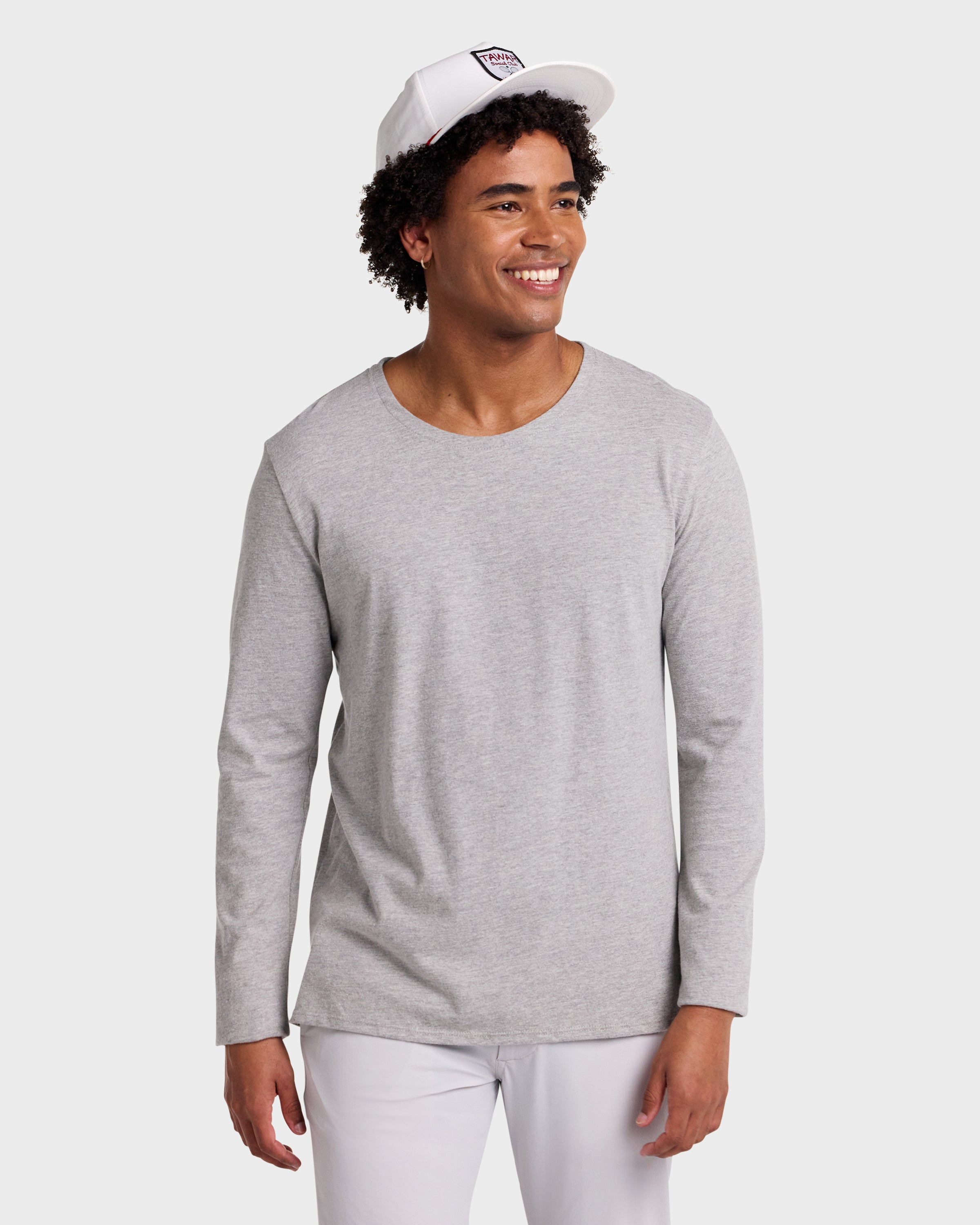 Perfect T // Supima - Long Sleeve - Blanco.Clothing