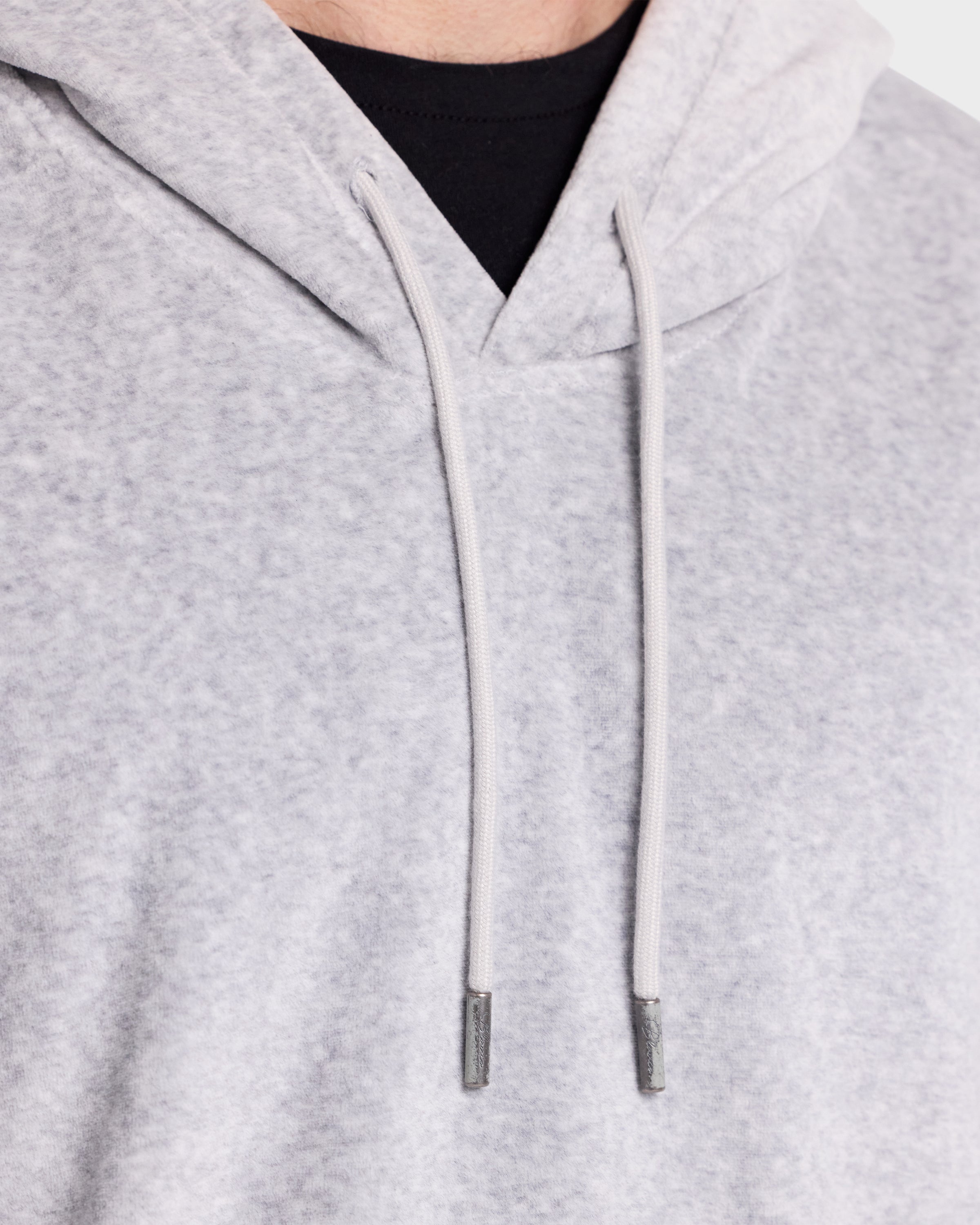Hoodie // Velour - Blanco.Clothing