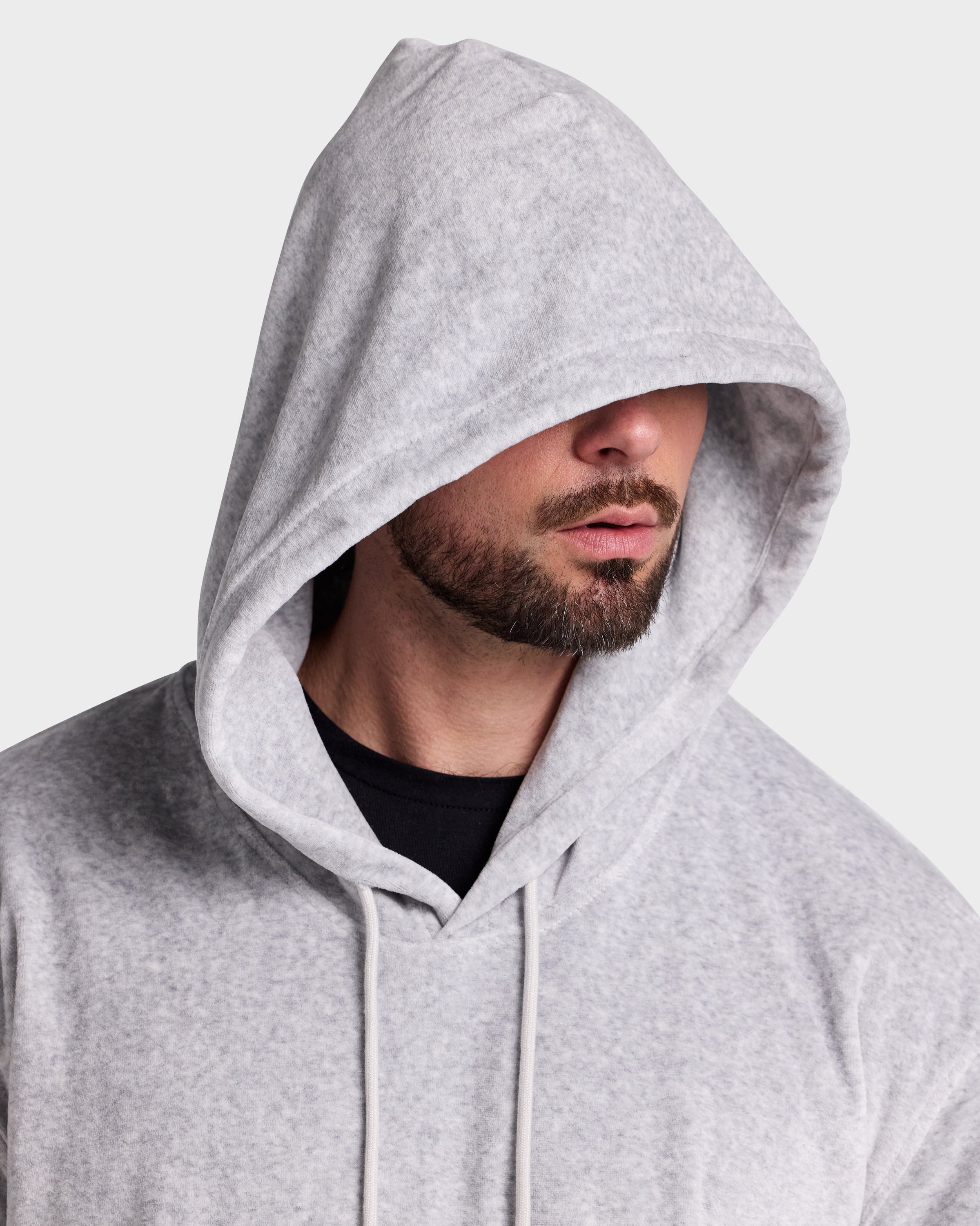 Hoodie // Velour - Blanco.Clothing