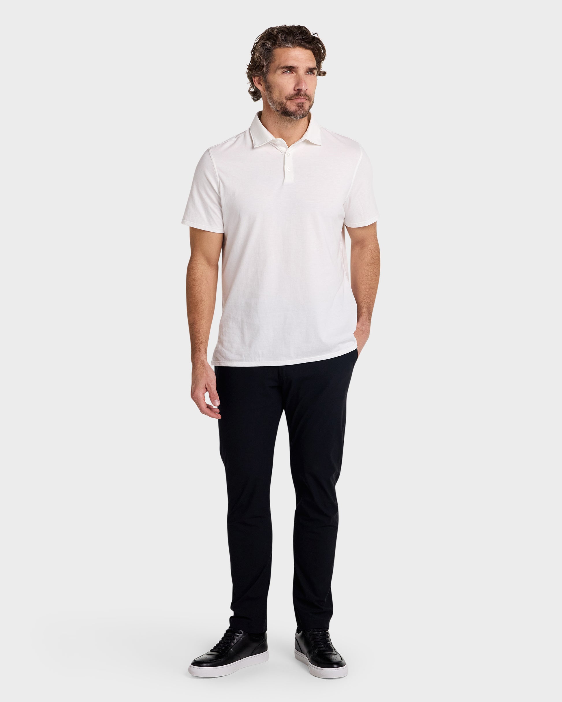 Perfect Polo // Supima - Blanco.Clothing
