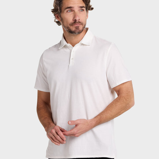 Perfect Polo // Supima - Blanco.Clothing