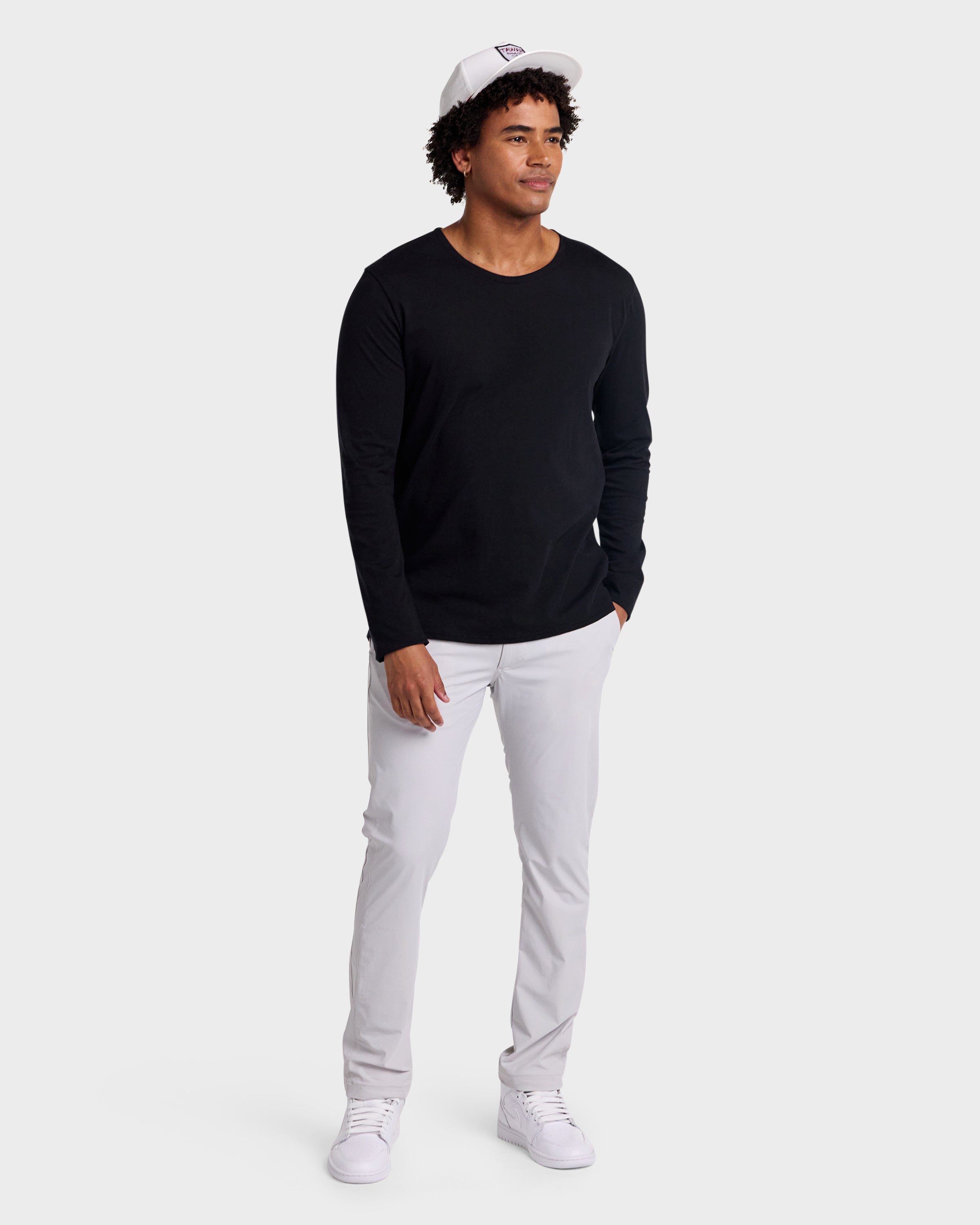 Perfect T // Supima - Long Sleeve - Blanco.Clothing