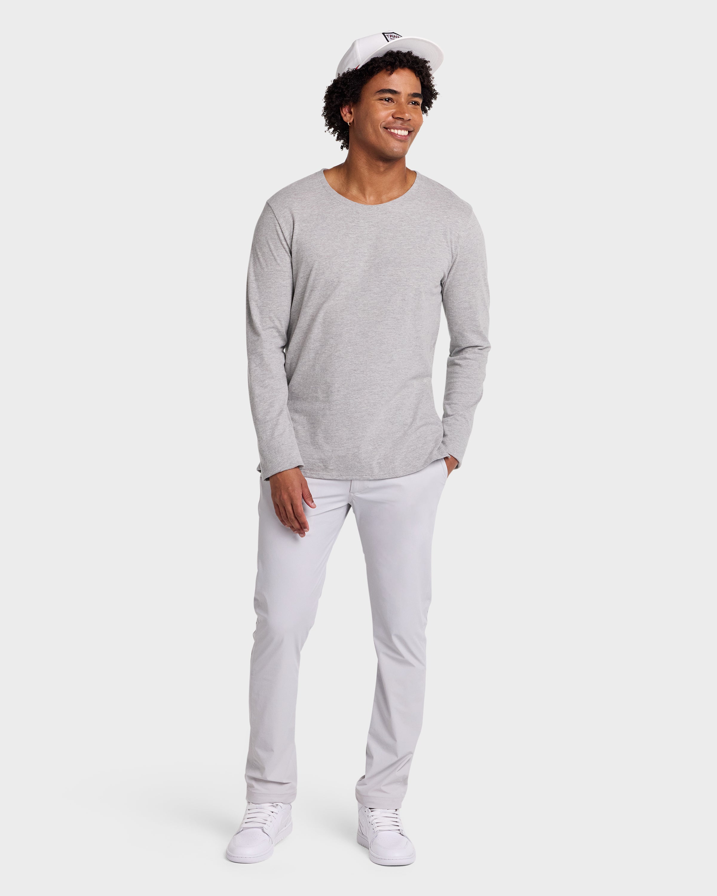 Perfect T // Supima - Long Sleeve - Blanco.Clothing