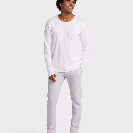 Perfect T // Supima - Long Sleeve - Blanco.Clothing