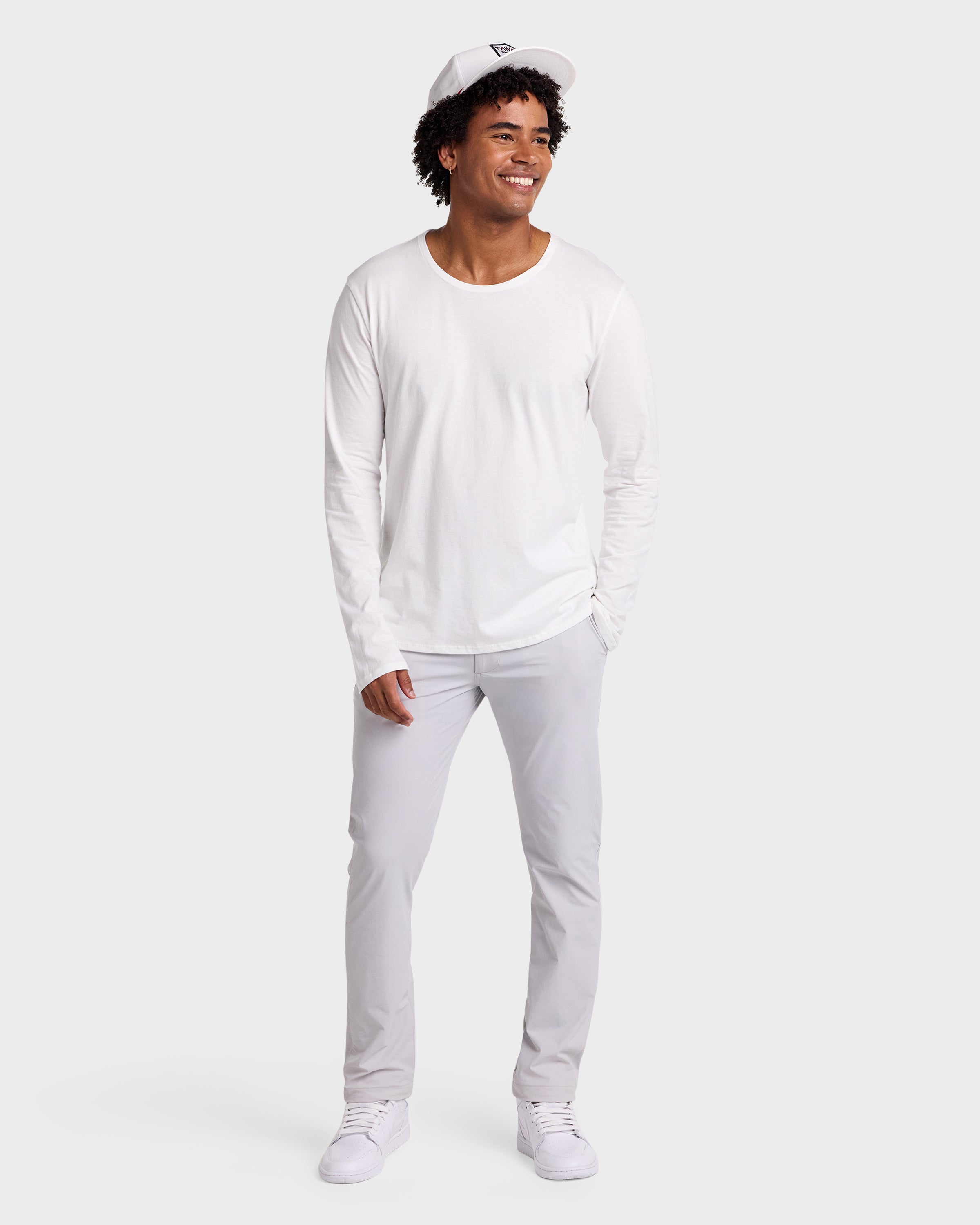 Perfect T // Supima - Long Sleeve - Blanco.Clothing