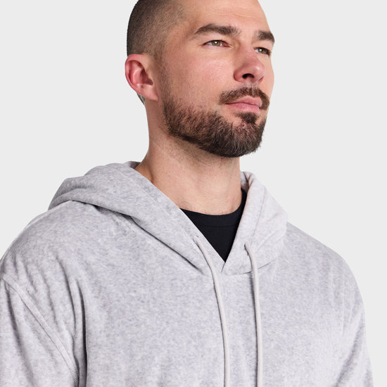 Hoodie // Velour - Blanco.Clothing