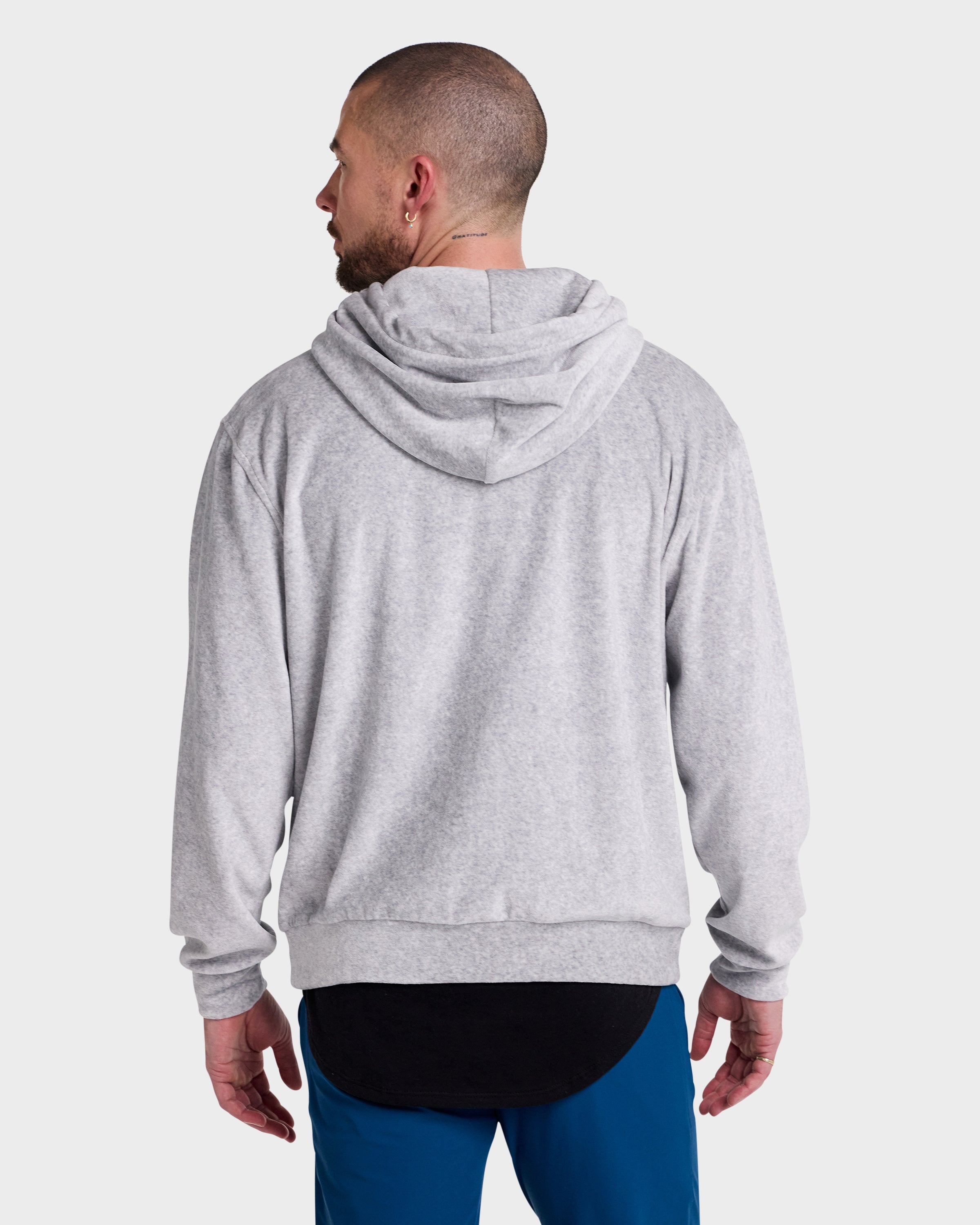 Hoodie // Velour - Blanco.Clothing