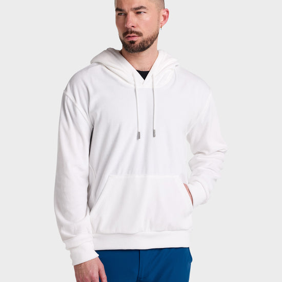 Hoodie // Velour - Blanco.Clothing