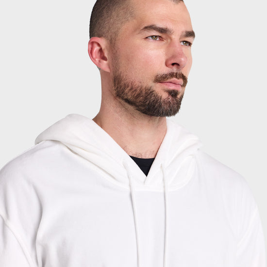 Hoodie // Velour - Blanco.Clothing