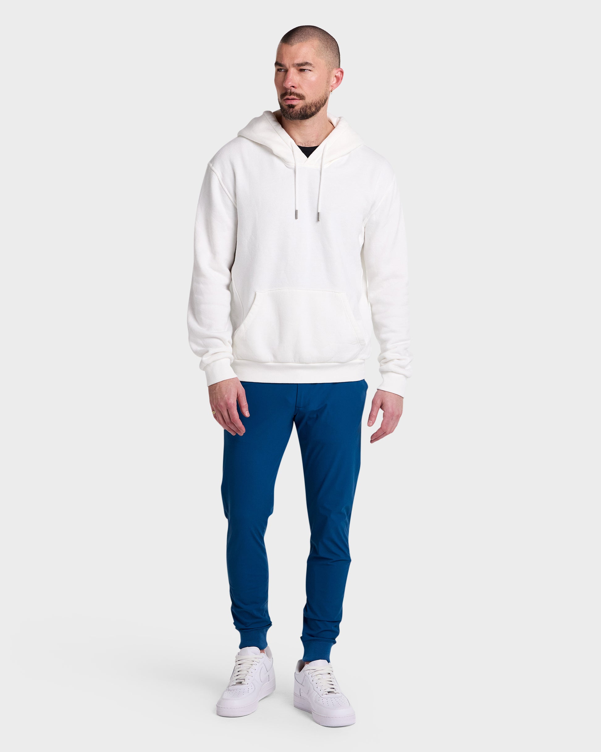Hoodie // Velour - Blanco.Clothing