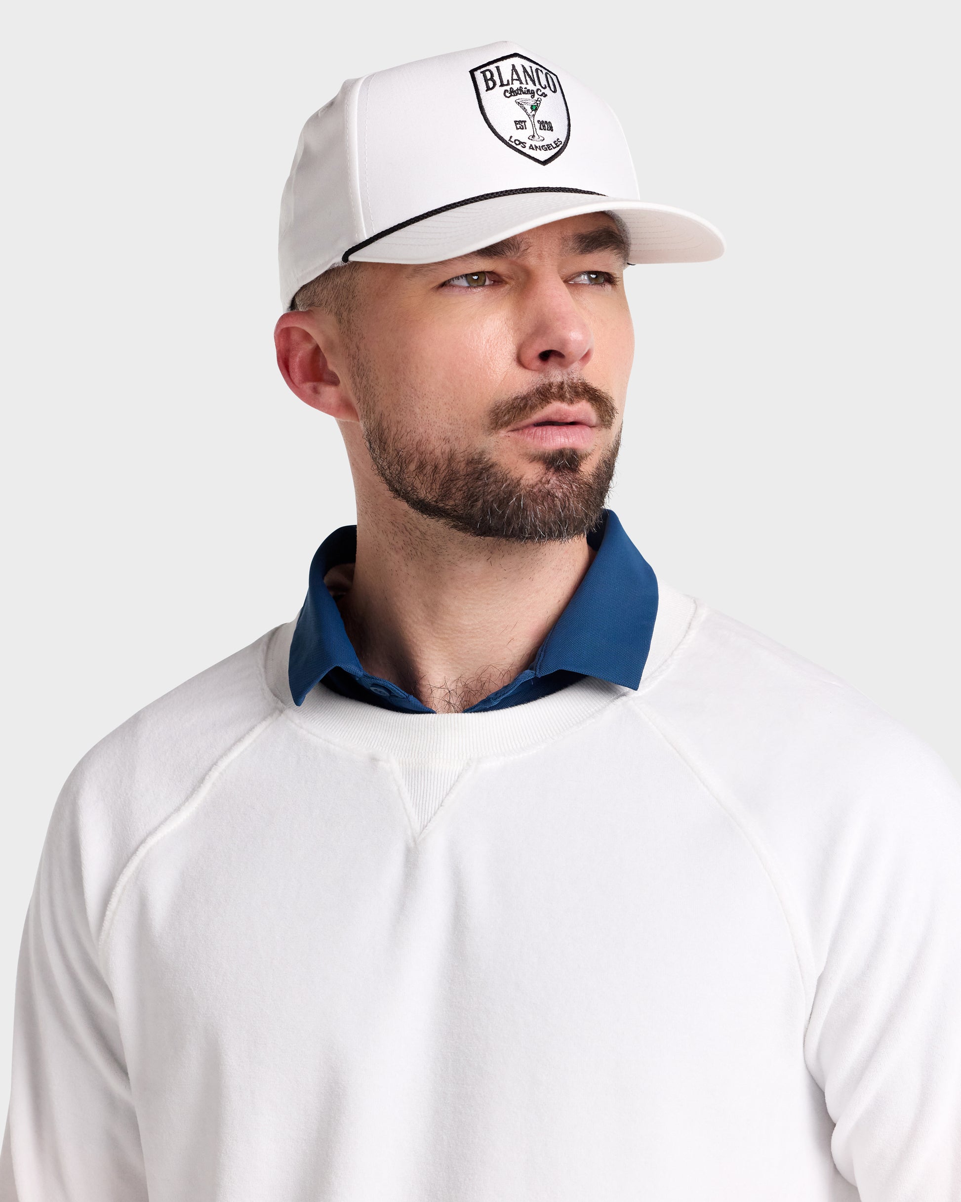 Country Club Raglan // Velour - Blanco.Clothing